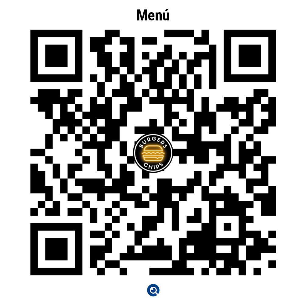Código QR del menú de Burgers & Chips