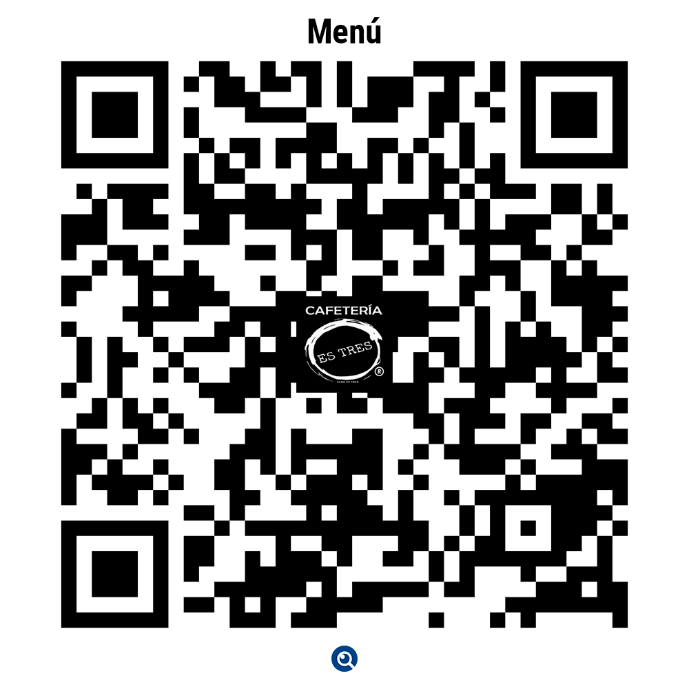 Código QR del menú de Cafetería Cero es Tres