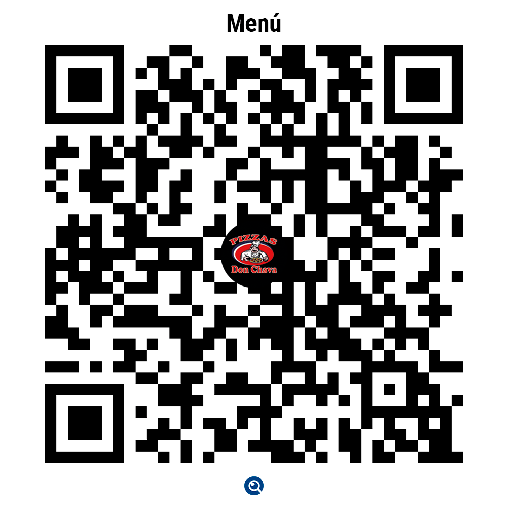 Código QR del menú de Pizzas don chava